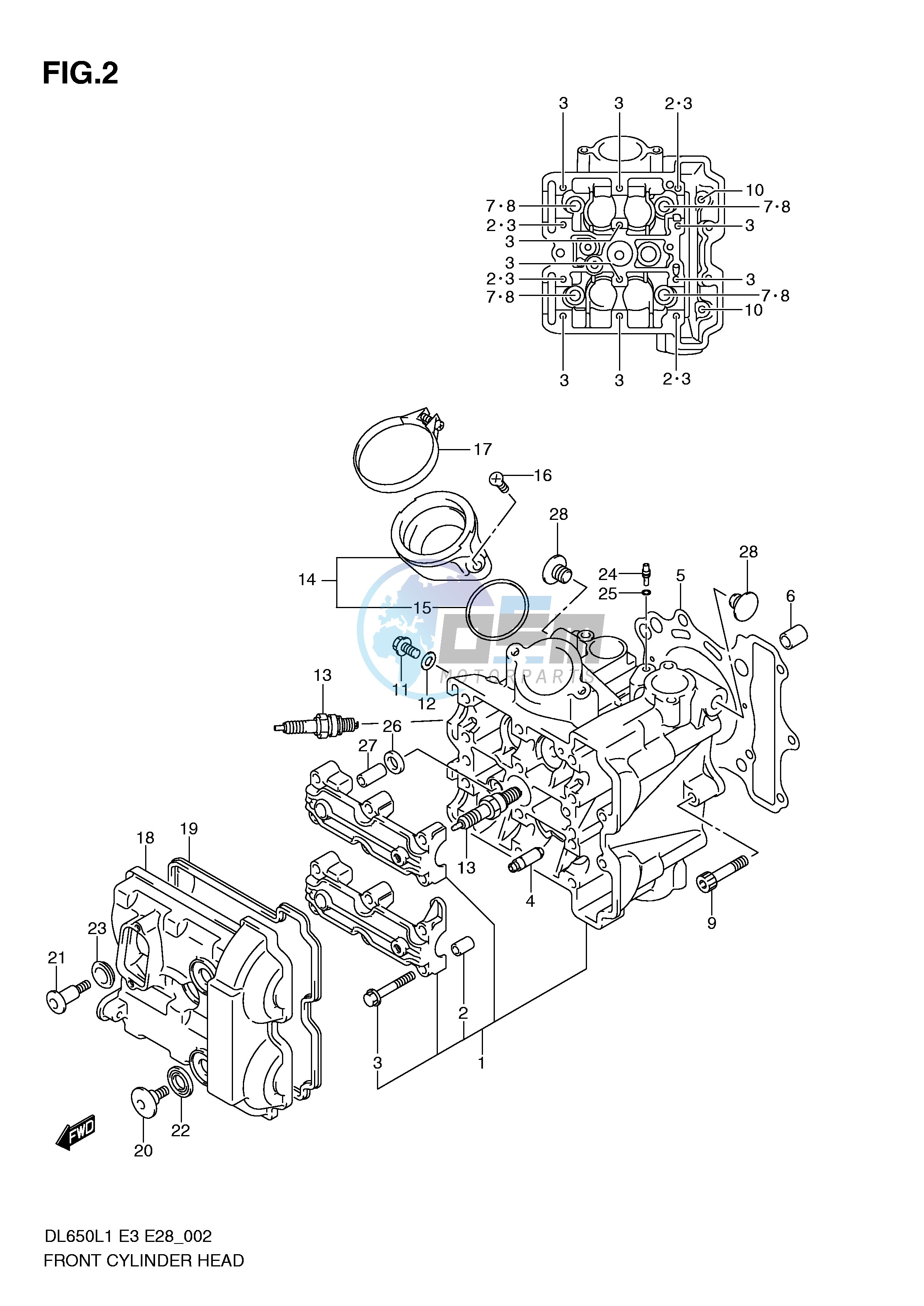 FRONT CYLINDER HEAD