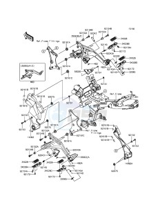 ER-6N ER650EFF XX (EU ME A(FRICA) drawing Footrests