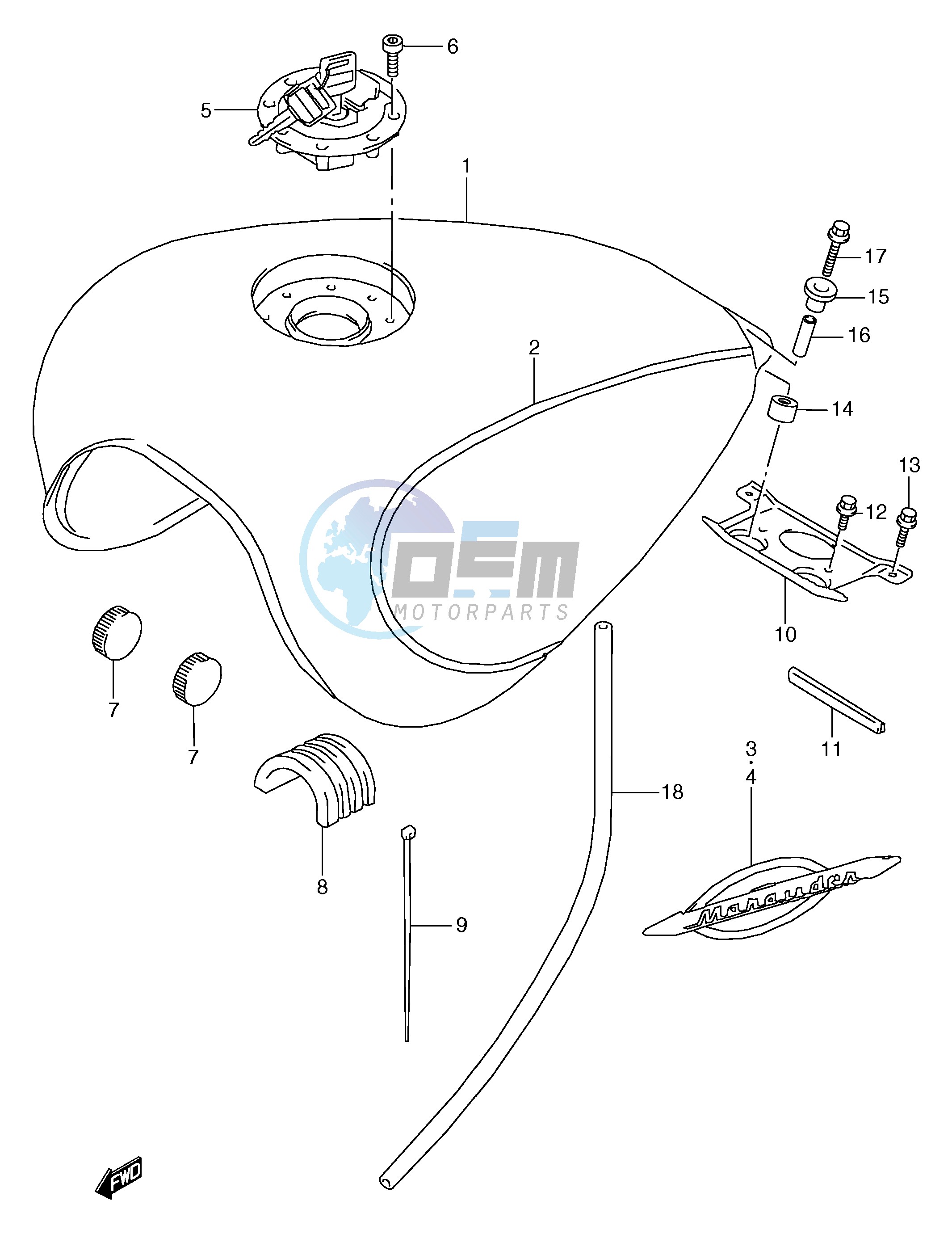 FUEL TANK (MODEL V)