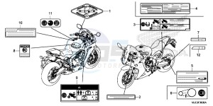 CBR650FAE CBR650FAE 2ED - (2ED) drawing CAUTION LABEL