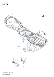 GSX-R1000 (E21) drawing SPEEDOMETER (GSX-R1000L1 E21)