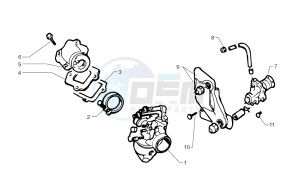 Ark LC Red-Silver 50 drawing Oil pump - Carburettor