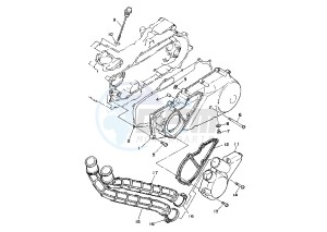 YFA BREEZE 125 drawing CRANKCASE COVER 1