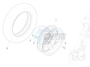 150 4T 3V ie Primavera (APAC, LATAM) (AU, S.A., TH, TN, VT) drawing Front wheel