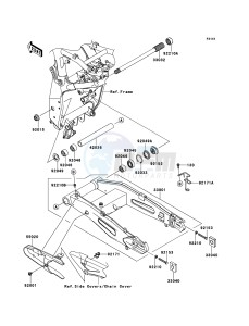 Z750R ABS ZR750PBF FR GB XX (EU ME A(FRICA) drawing Swingarm