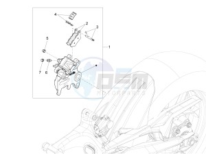 ETV 1200 Caponord Carabinieri drawing Rear brake caliper