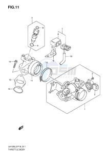 UH125ZE BURGMAN EU drawing THROTTLE BODY