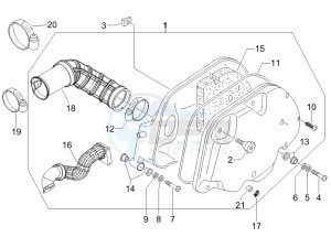 Granturismo 125 L E3 drawing Air filter