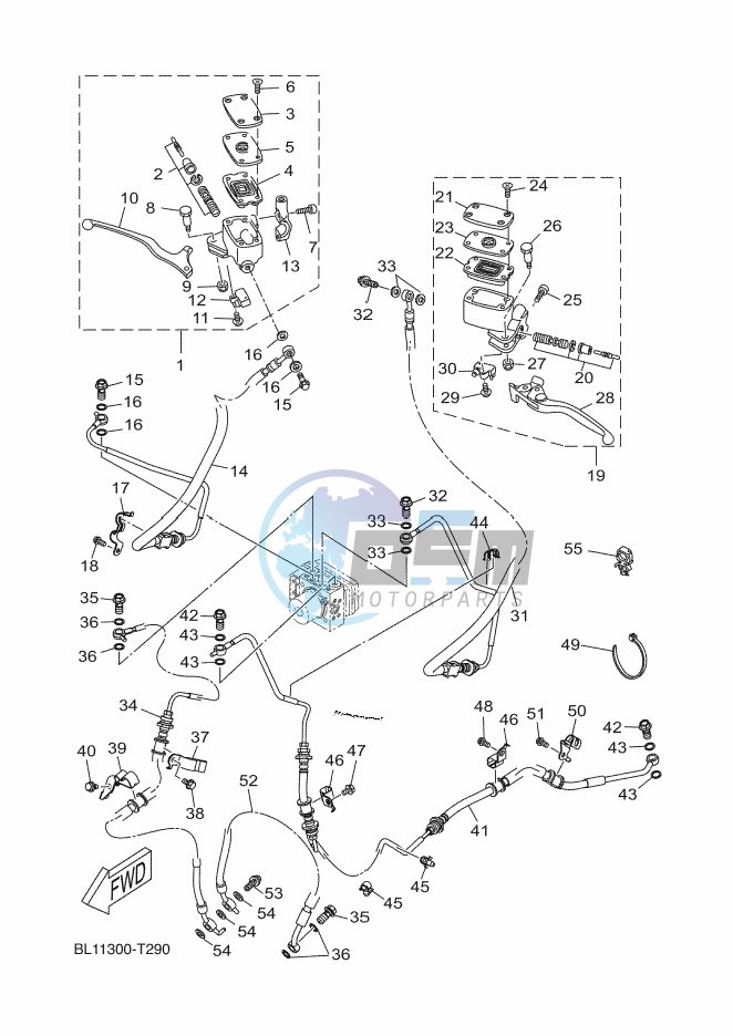 M. CYLINDER FOR DISK BRAKE