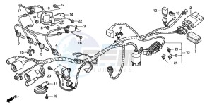 CB600F2 HORNET S drawing WIRE HARNESS (2)