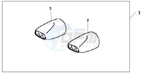 GL18009 France - (F / CMF) drawing OVAL TAIL EXHAUST FINISHER