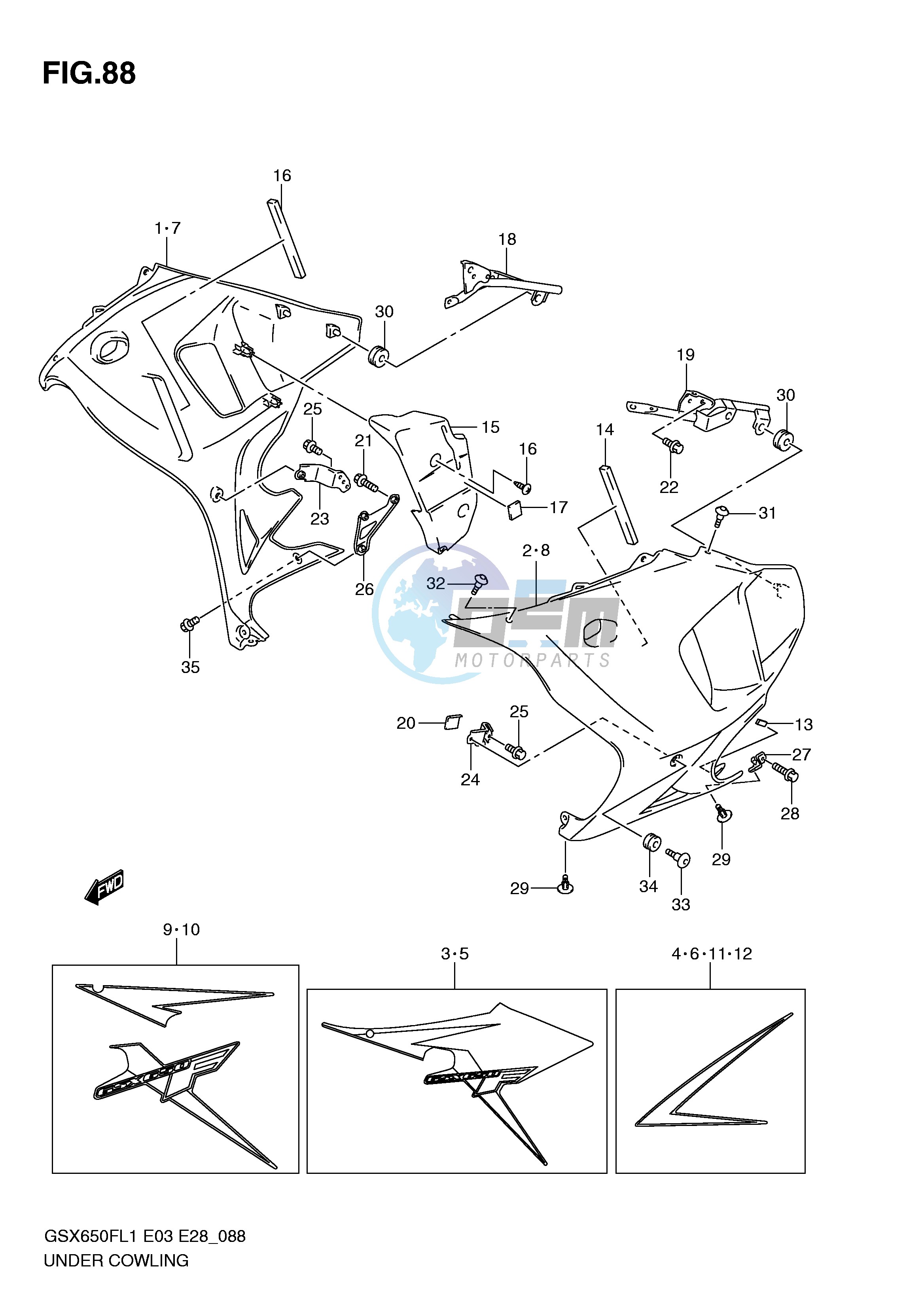 UNDER COWLING (GSX650FL1 E3)