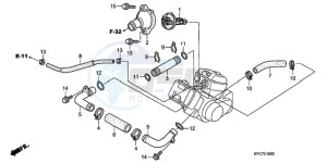 XL125VA E / MKH drawing WATER HOSE