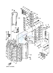 F350AETU drawing CYLINDER-AND-CRANKCASE-3