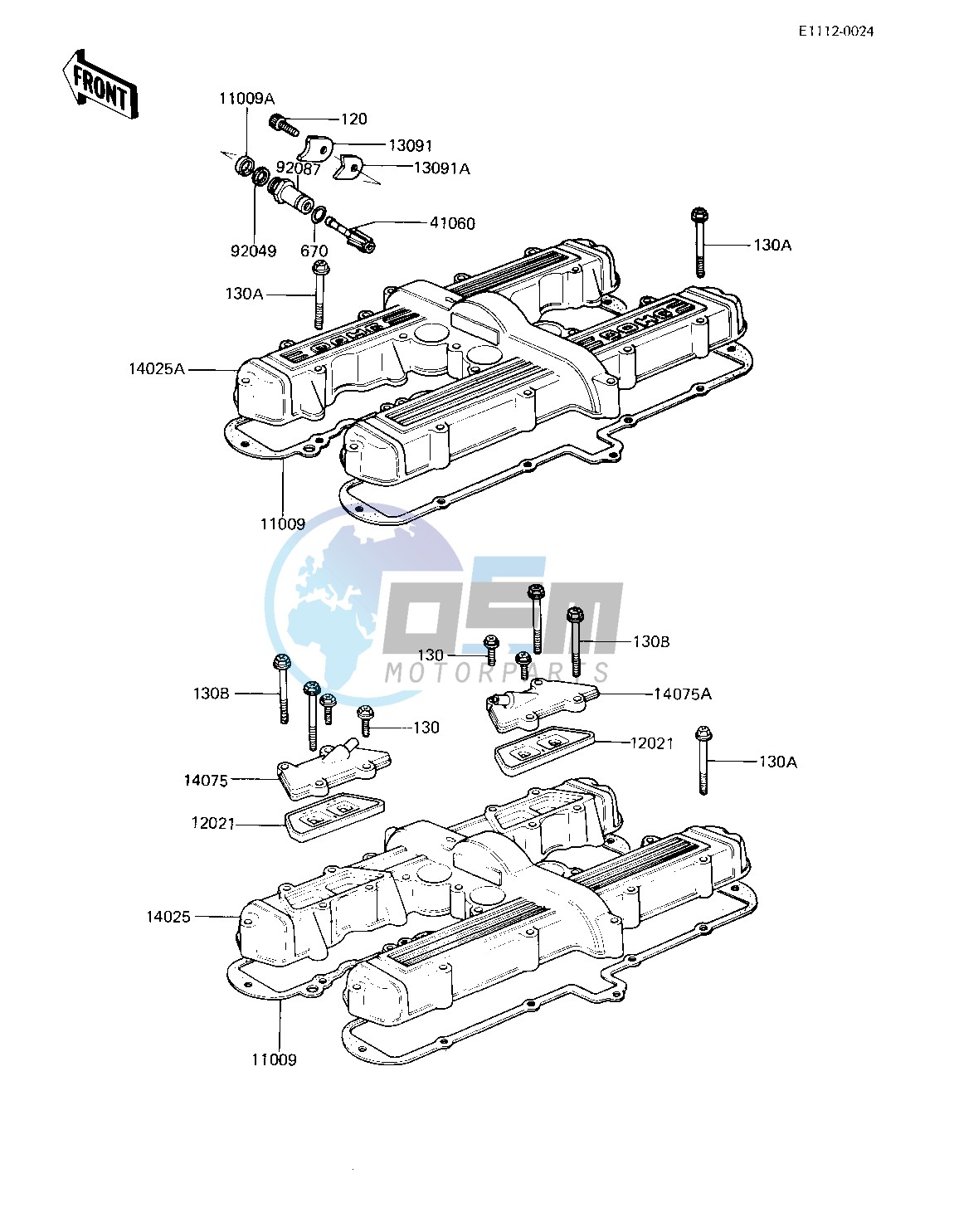 CYLINDER HEAD COVER -- 81 -82 KZ750-E2_E3- -