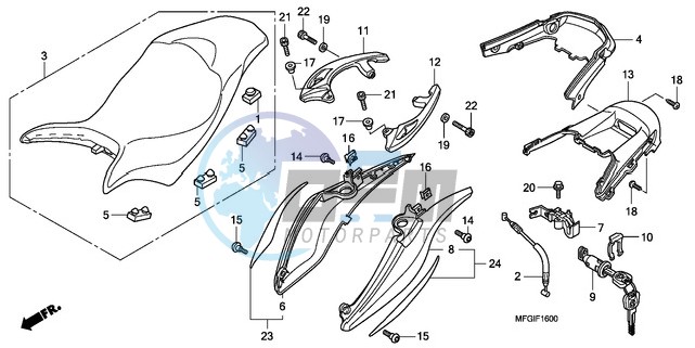 SEAT/REAR COWL