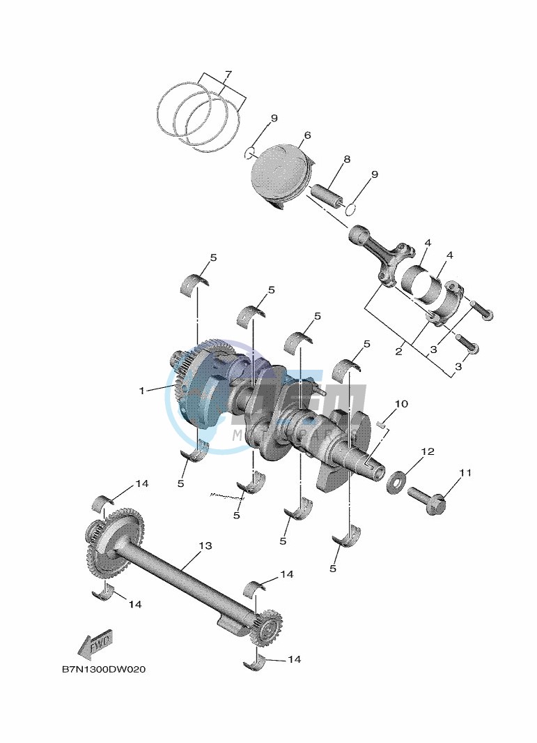 CRANKSHAFT & PISTON