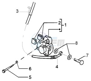 Liberty 50 ptt drawing Brake caliper