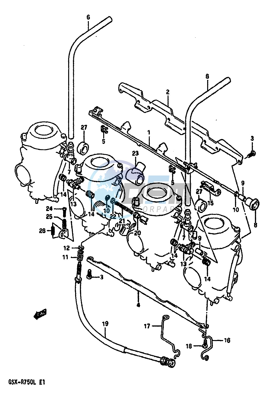 CARBURETOR FITTINGS (MODEL L)