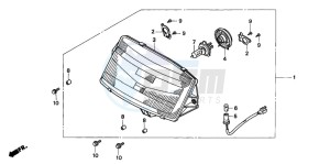 CN250 drawing HEADLIGHT