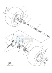 YFM700R YFM700RF RAPTOR 700R (2LS3) drawing REAR WHEEL