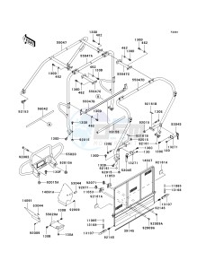 KAF 620 J [MULE 3010 TRANS 4X4] (J1) J1 drawing GUARDS_CAB FRAME