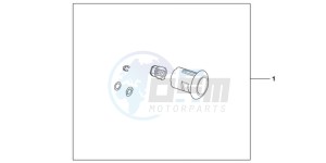 NC700SC drawing KIT 1 KEY BODY PART