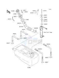 JT 1100 C [1100 STX D.I.] (C1) [1100 STX D.I.] drawing FUEL TANK