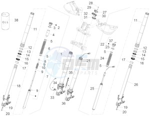 ETV 1200 Caponord Rally (EMEA, APAC) drawing Front fork