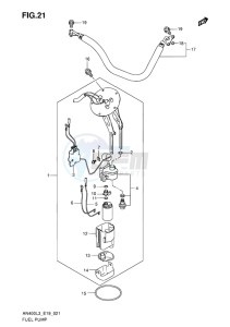 AN400 ABS BURGMAN EU-UK drawing FUEL PUMP