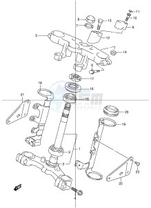 GSX1200 (E4) drawing FRONT FORK BRACKET