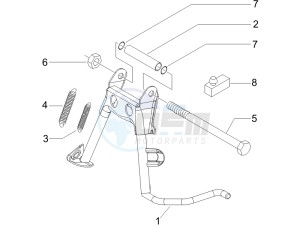 Liberty 125 4t Sport e3 (UK) UK drawing Stand