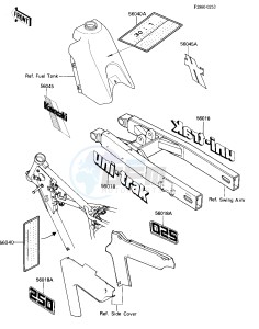 KX 250 C [KX250] (C2) [KX250] drawing LABELS -- 84 KX250-C2- -