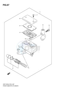 GSF1250 (E2) Bandit drawing FRONT MASTER CYLINDER