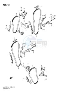 VLR1800 (E2) drawing CAM CHAIN