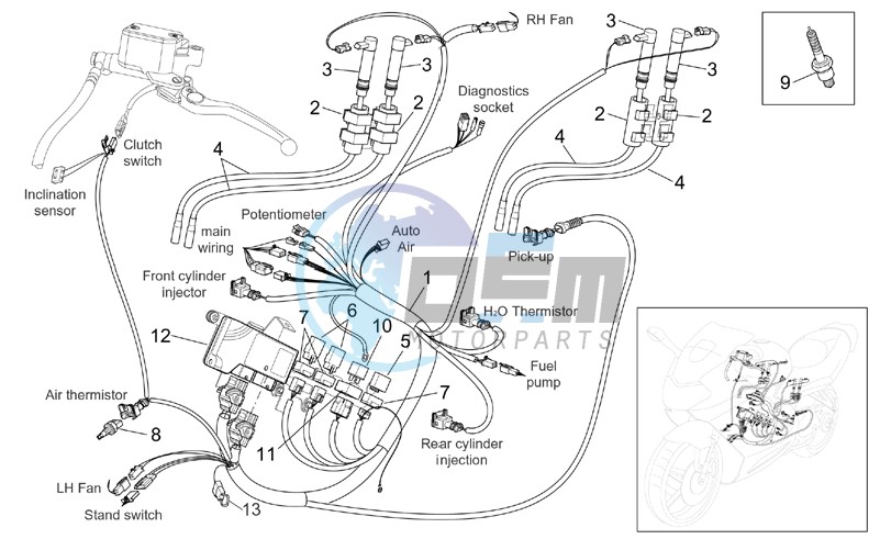 Rear electrical system