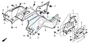 TRX450ES drawing BODY COVER