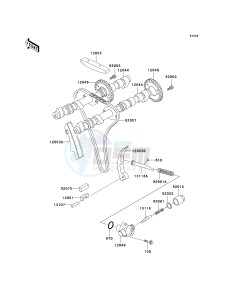 KZ 1000 P [POLICE 1000] (P20-P24) [POLICE 1000] drawing CAMSHAFT-- S- -_TENSIONER