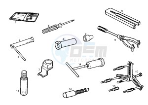 ATLANTIS LC - 50 cc drawing WORKSHOP SERVICE TOOLS