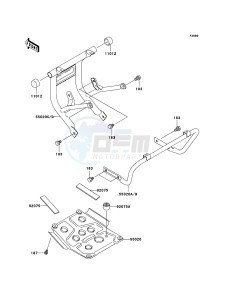 KLF250 KLF250A9F EU GB drawing Guard(s)