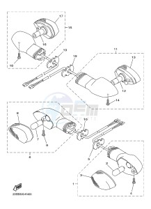 XJ6SA 600 DIVERSION (S-TYPE, ABS) (36D8 36DA) drawing FLASHER LIGHT