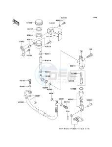 VN 1600 E [VULCAN 1600 CLASSIC] (6F) E6F drawing REAR MASTER CYLINDER