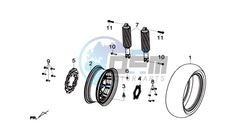 R  WHEEL - RR  CUSHION