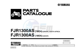 FJR1300AE FJR1300AS (1MD4 1MD5) drawing .1-Front-Page