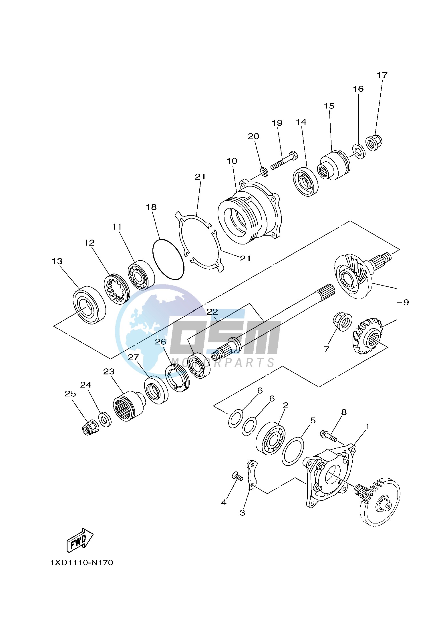 MIDDLE DRIVE GEAR