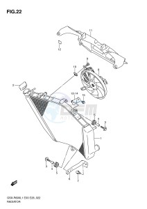 GSX-R600 (E3) drawing RADIATOR