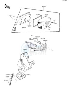 KZ 305 B [LTD] (B2-B3) [LTD] drawing TAILLIGHT-- S- -