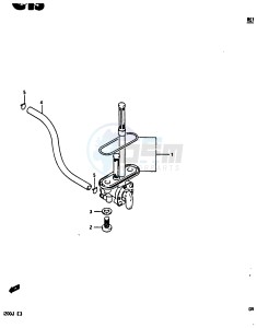 DR200 (G-H-J) drawing FUEL COCK