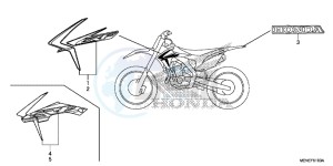 CRF450RE CRF450R Europe Direct - (ED) drawing MARK/STRIPE