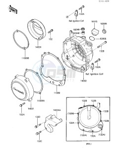 ZL 600 A [ZL600 ELIMINATOR] (A1-A2) drawing ENGINE COVERS